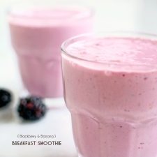 Blackberry Banana Breakfast Smoothie | Fork Knife Swoon
