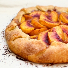 Rustic Peach Galette | Fork Knife Swoon