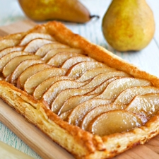 Ginger Pear Puff-Pastry Tart