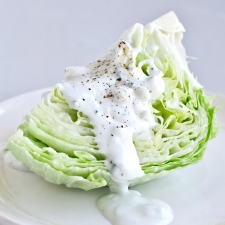 Wedge Salad with Buttermilk Blue Cheese Dressing
