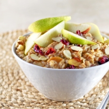 Brown Sugar Oatmeal with Cranberries and Almonds
