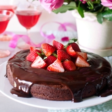 Dark Chocolate Cake with Ganache Glaze | Fork Knife Swoon