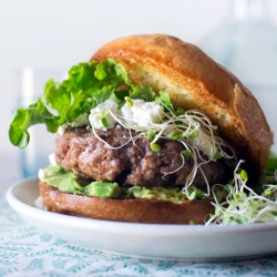 Lamb Burgers with Goat Cheese and Avocado | Fork Knife Swoon