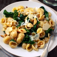 Orecchiette with Spinach and Kale | Fork Knife Swoon