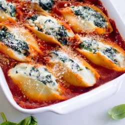 Stuffed Shells with Spinach and Ricotta | Fork Knife Swoon