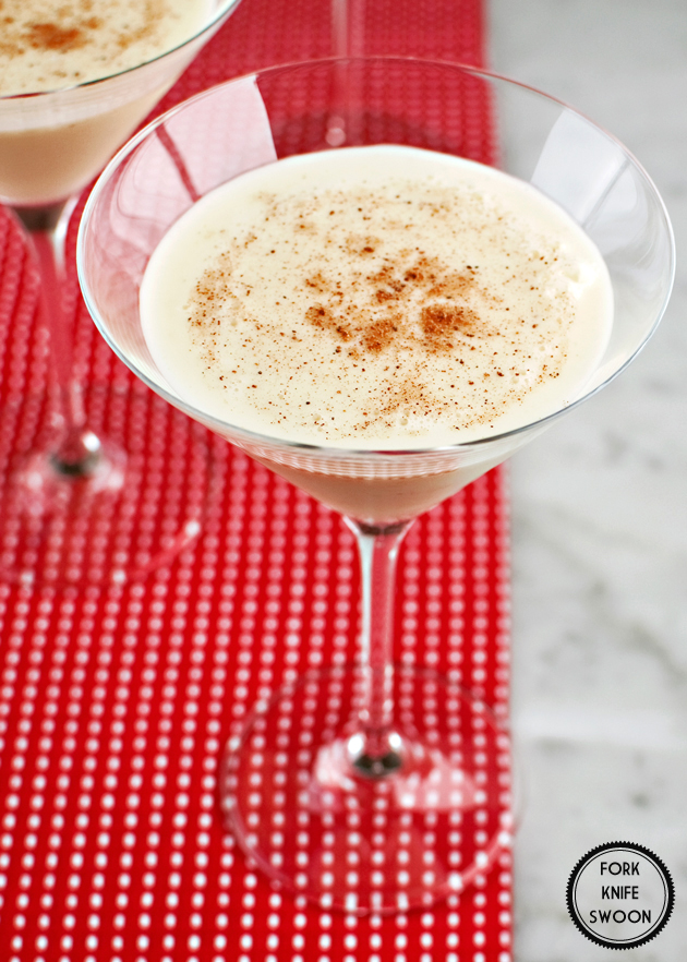 Boozy Eggnog Cocktail by Fork Knife Swoon