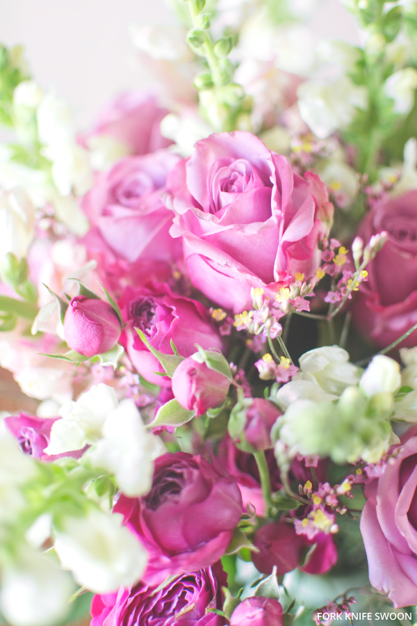 Pink Spring Flowers | Fork Knife Swoon