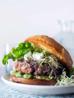 Lamb Burgers with Goat Cheese and Avocado | Fork Knife Swoon