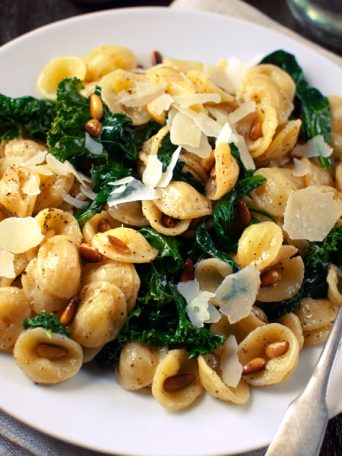 Orecchiette with Spinach and Kale | Fork Knife Swoon