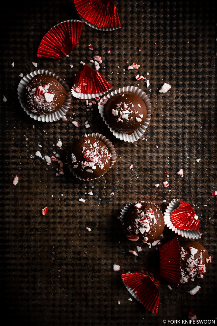 Dark Chocolate Peppermint Oreo Cookie Balls | Fork Knife Swoon