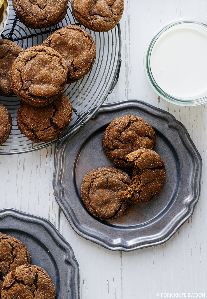 Chewy Ginger Cookies | Fork Knife Swoon