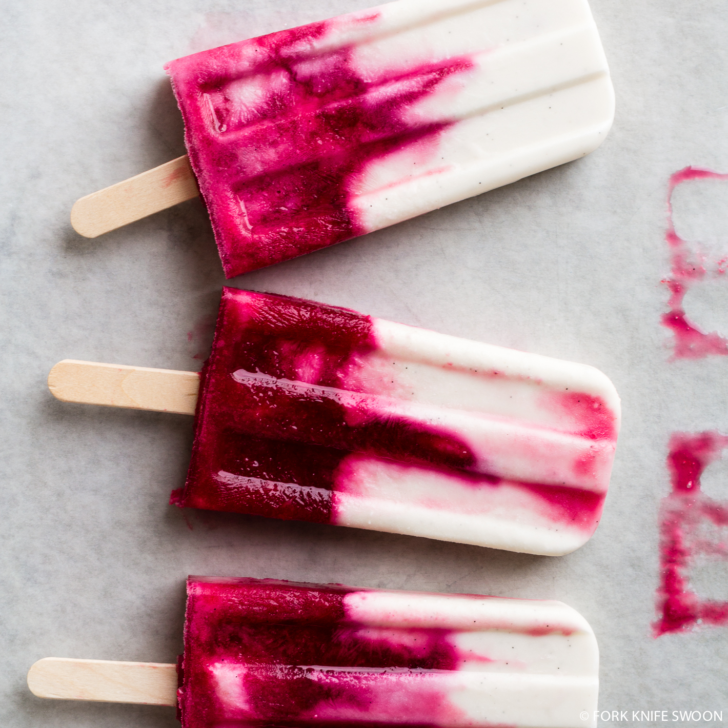 Creamy Coconut and Blood Orange Popsicles