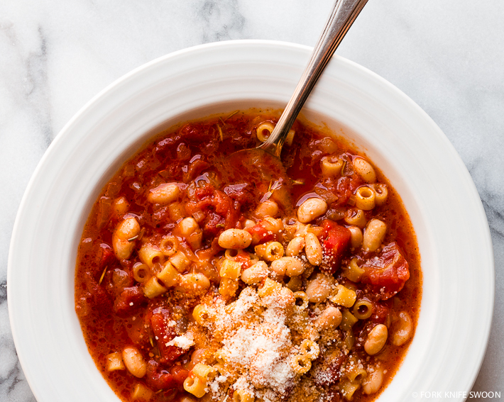Tomato and White Bean Stew with Ditalini | Fork Knife Swoon