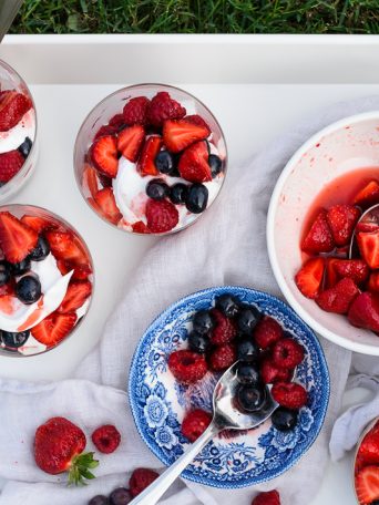 Coconut Whipped Cream and Berry Parfaits | Fork Knife Swoon