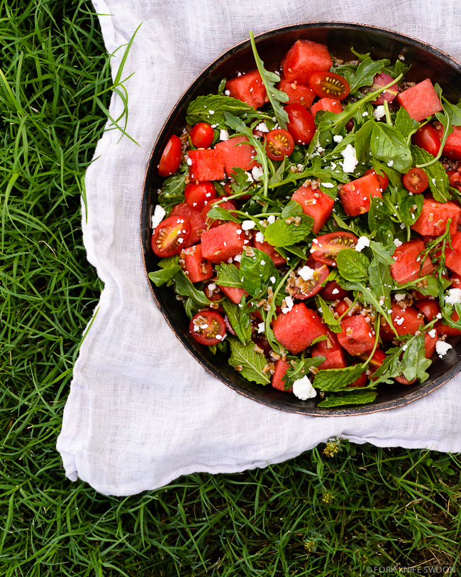 Tomato and Watermelon Salad | Fork Knife Swoon