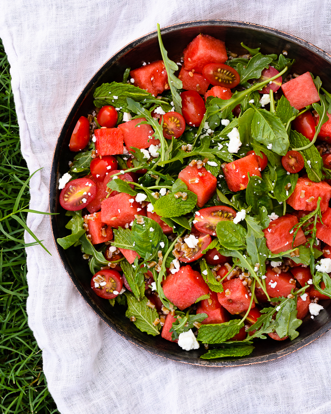 Tomato and Watermelon Salad | Fork Knife Swoon