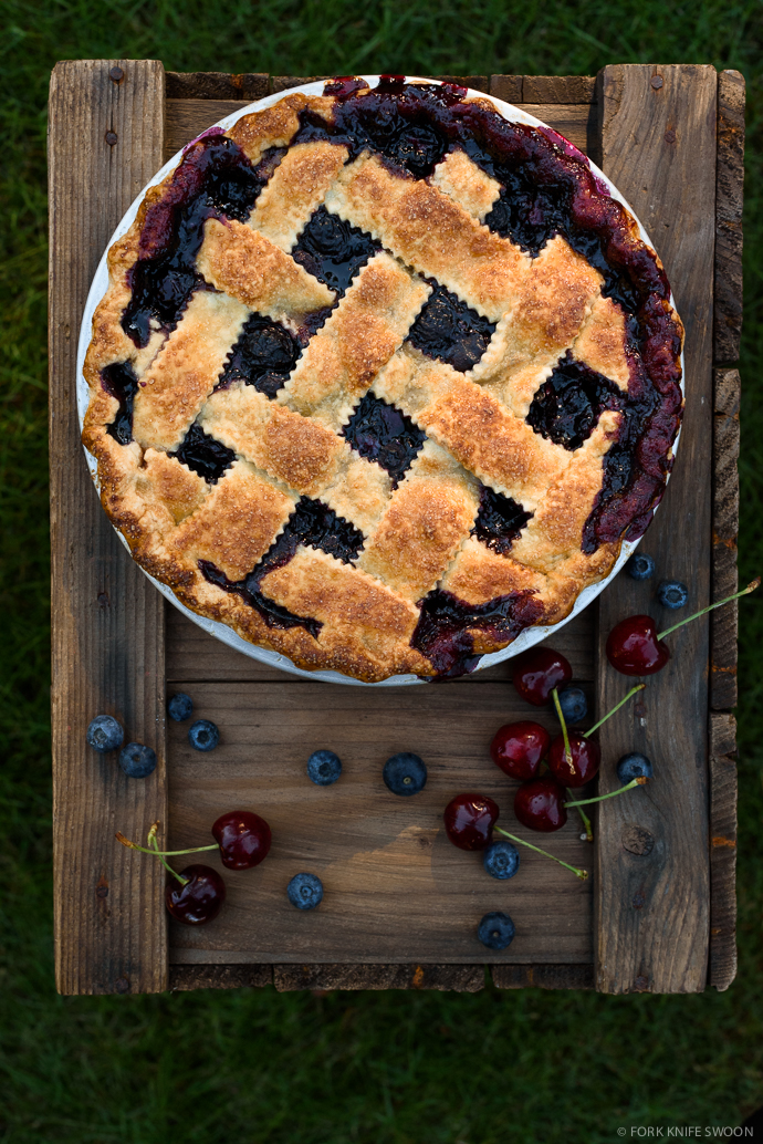 Classic Cherry Blueberry Pie | Fork Knife Swoon @forkknifeswoon