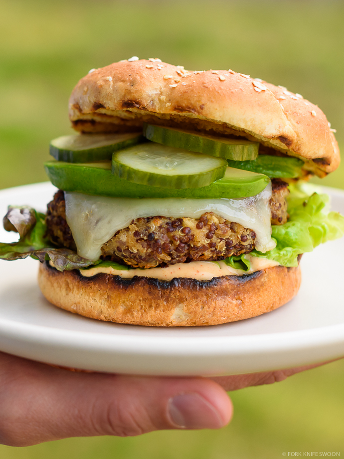 Ultimate Quinoa Veggie Burgers | Fork Knife Swoon @forkknifeswoon