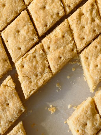 Easy and addictive Buttery Lemon Shortbread Squares via forkknifeswoon.com