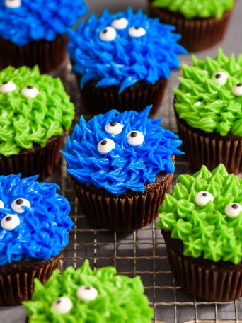 Easy Chocolate Monster Cupcakes via forkknifeswoon.com | @forkknifeswoon