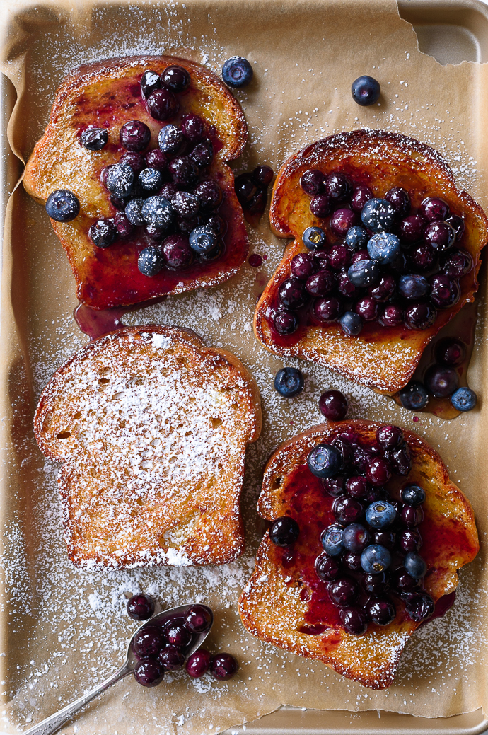 Maple Baked French Toast with Blueberries via forkknifeswoon.com | @forkknifeswoon