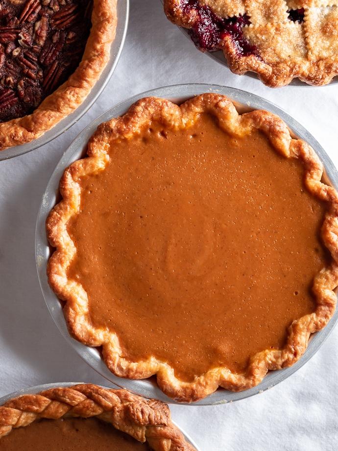 perfect pumpkin pie with roasted sugar and chai spices via forkknifeswoon.com