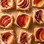 mini peach puff pastry tarts via forkknifeswoon.com