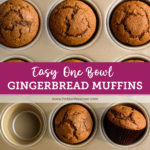 easy one bowl gingerbread muffins recipe from forkknifeswoon.com